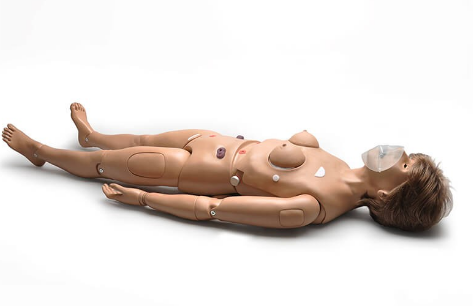 (S304) CODE BLUE&reg; - MULTIPURPOSE PATIENT SIMULATOR WITH DISPOSABLE AIRWAY 