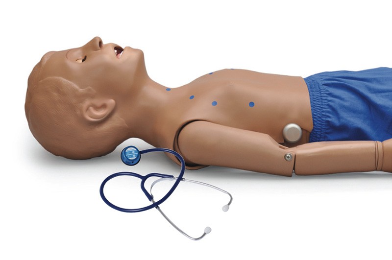 (S314.300) 5-Year-Old Patient, Heart and Lung Sounds Skills Trainer with Intubatable Airway