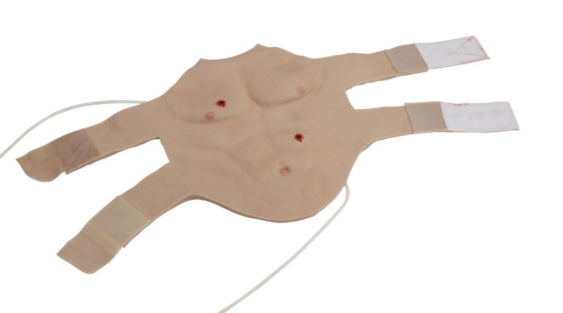 (X1201) Chest Skin with Gunshot Wounds to Strap On