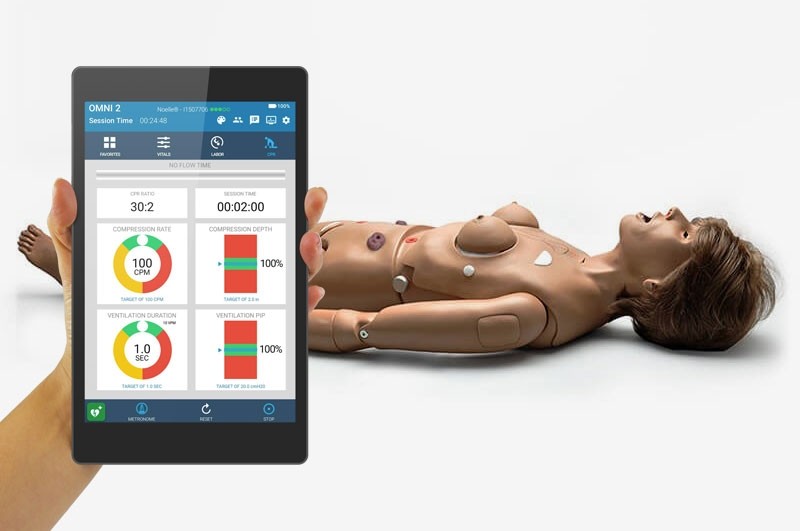 (S303.250) CODE BLUE&reg; MULTIPURPOSE PATIENT SIMULATOR WITH OMNI&reg; 2 
